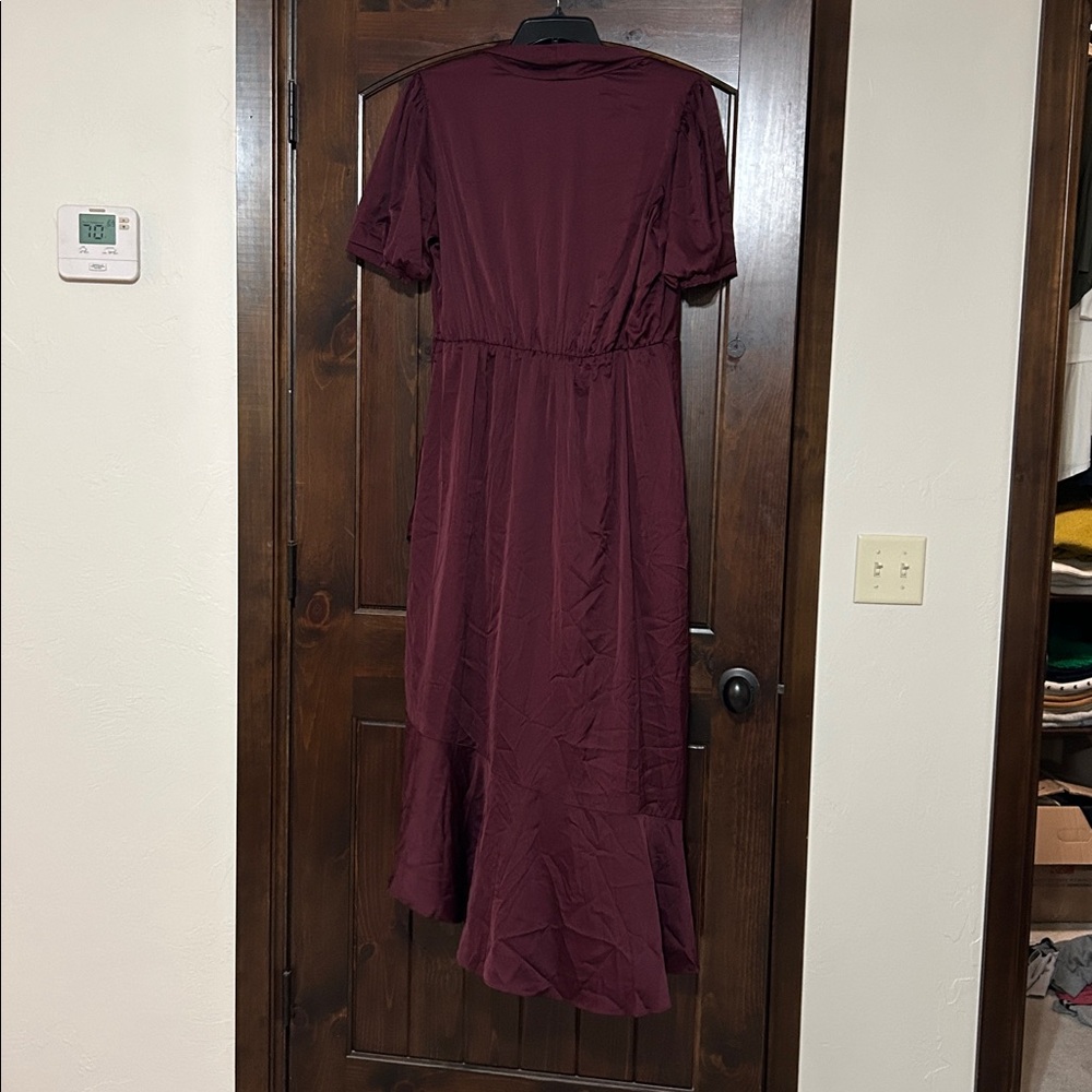 NINE WEST BURGUNDY DRESS - Picture 5 of 5